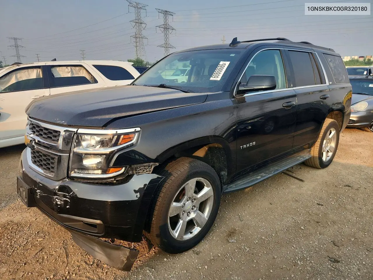 2016 Chevrolet Tahoe K1500 Lt VIN: 1GNSKBKC0GR320180 Lot: 60868686