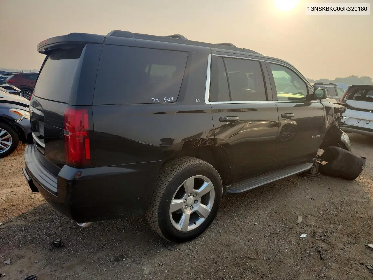 2016 Chevrolet Tahoe K1500 Lt VIN: 1GNSKBKC0GR320180 Lot: 60868686