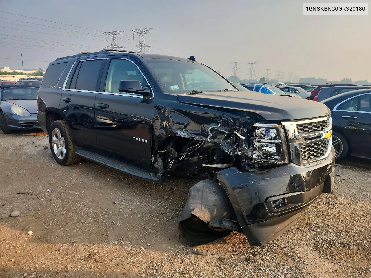 2016 Chevrolet Tahoe K1500 Lt VIN: 1GNSKBKC0GR320180 Lot: 60868686