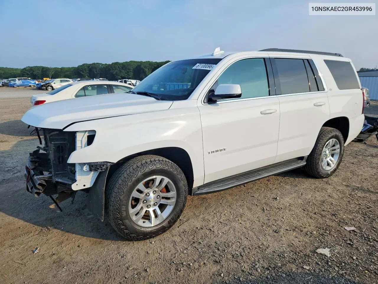2016 Chevrolet Tahoe K1500 Ls VIN: 1GNSKAEC2GR453996 Lot: 61100096