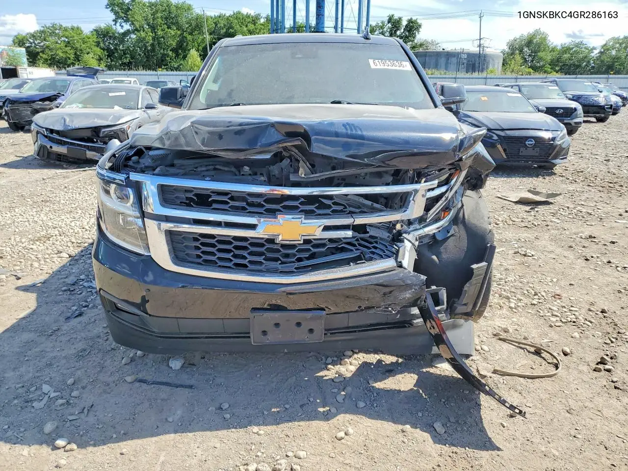 2016 Chevrolet Taho Lt VIN: 1GNSKBKC4GR286163 Lot: 61953636