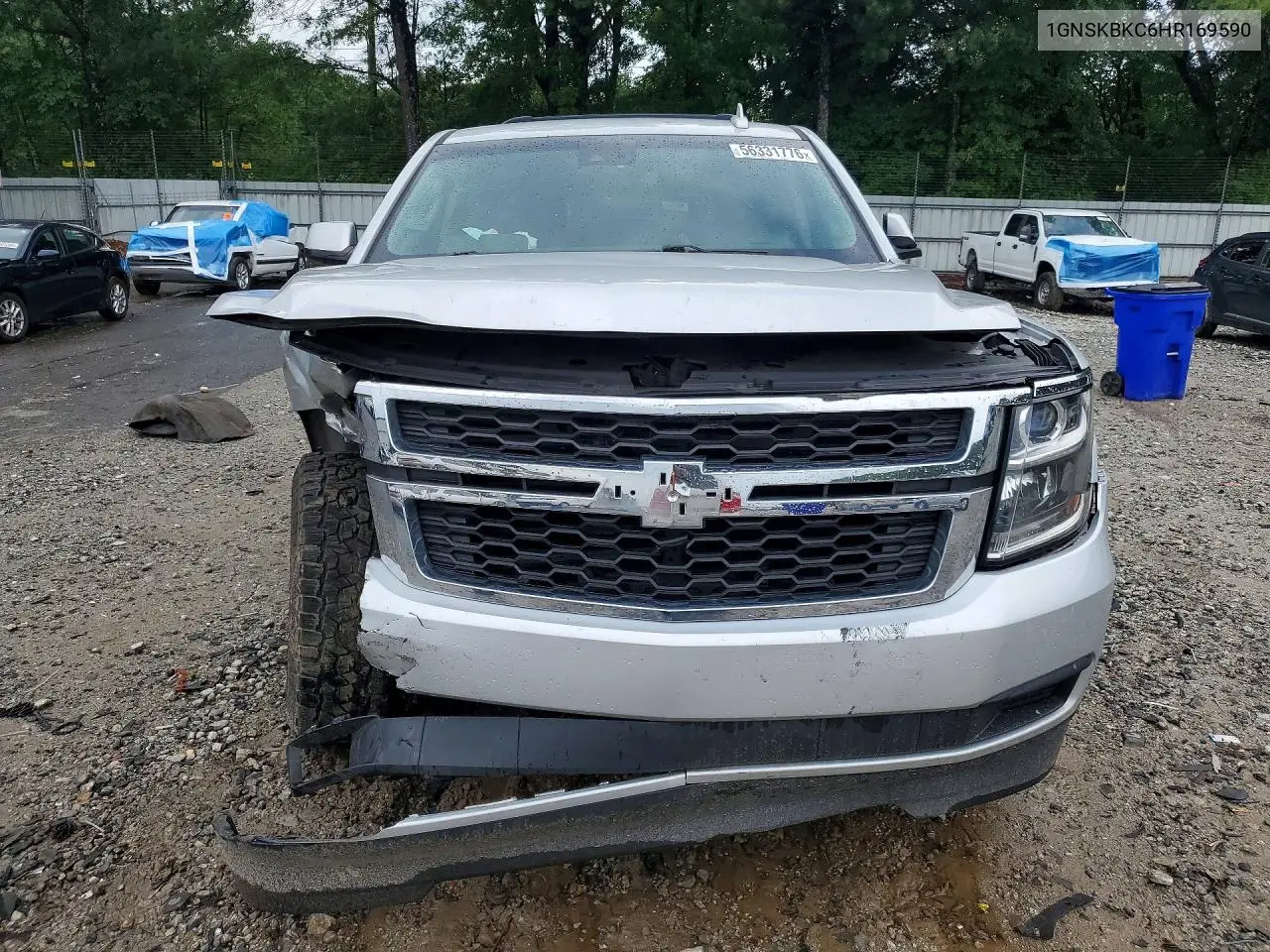 2017 Chevrolet Tahoe K1500 Lt VIN: 1GNSKBKC6HR169590 Lot: 56331776
