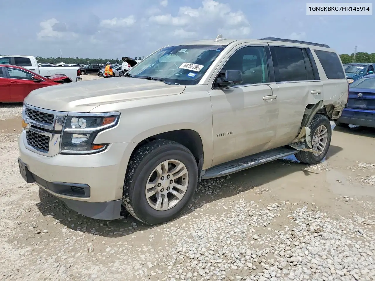 2017 Chevrolet Tahoe K1500 Lt VIN: 1GNSKBKC7HR145914 Lot: 60756296