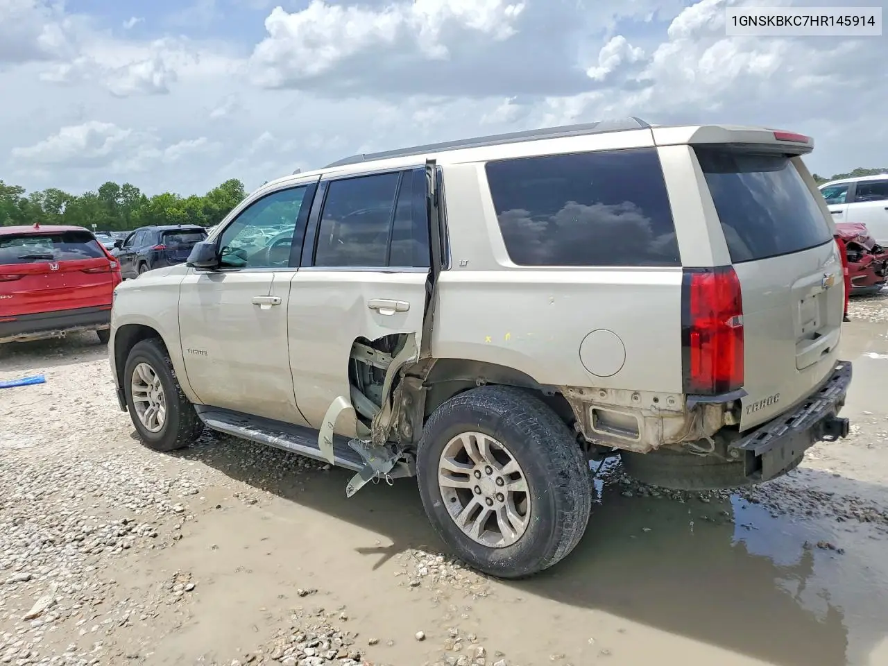 2017 Chevrolet Tahoe K1500 Lt VIN: 1GNSKBKC7HR145914 Lot: 60756296