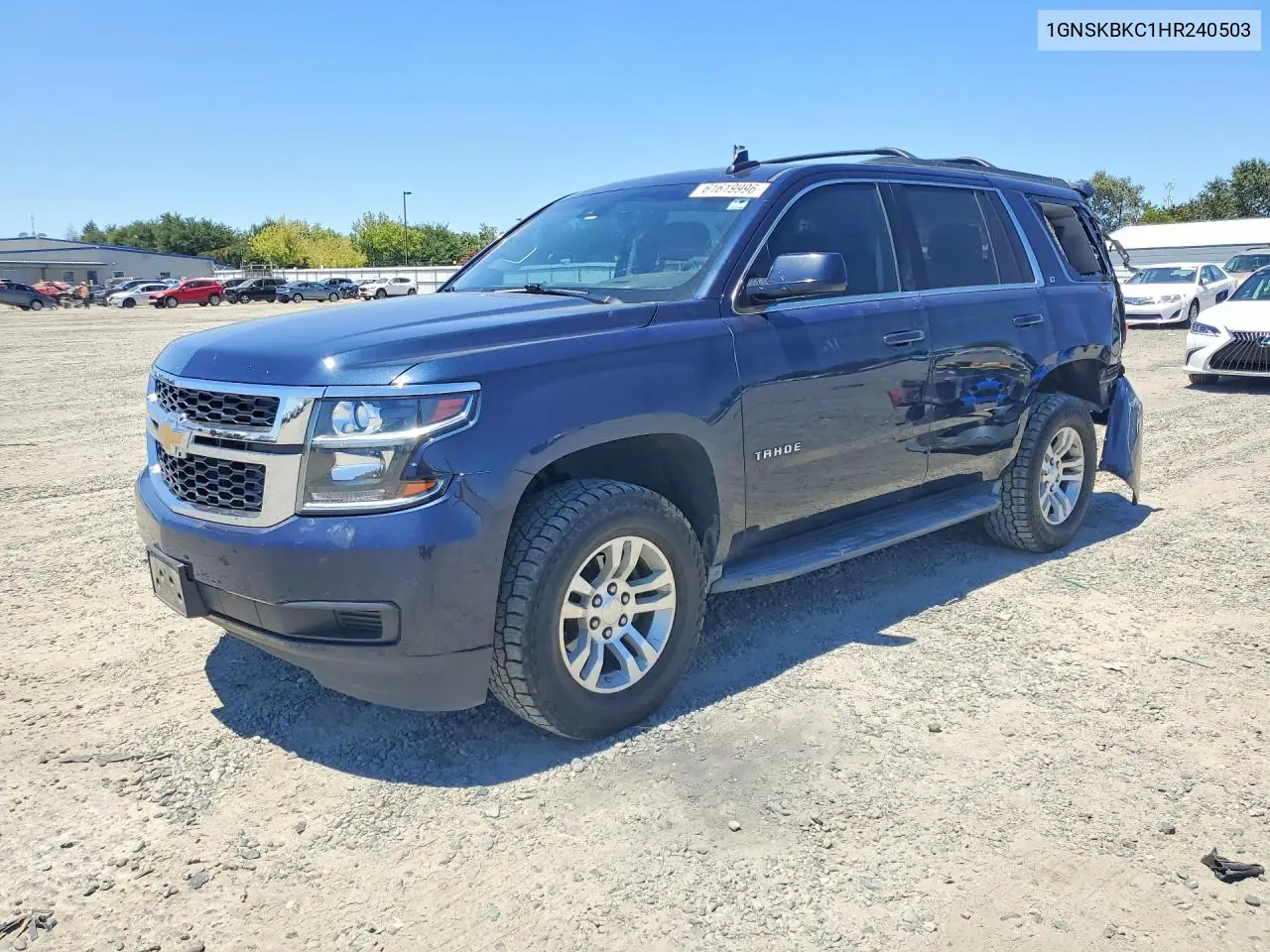2017 Chevrolet Tahoe K1500 Lt VIN: 1GNSKBKC1HR240503 Lot: 61619996