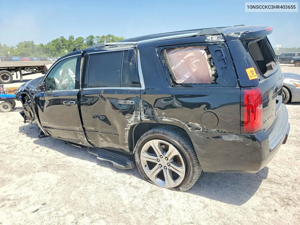 2017 Chevrolet Tahoe C1500 Premier VIN: 1GNSCCKC3HR403655 Lot: 61929046