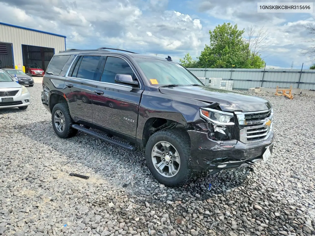 2017 Chevrolet Tahoe K1500 Lt VIN: 1GNSKBKC8HR315696 Lot: 62136006