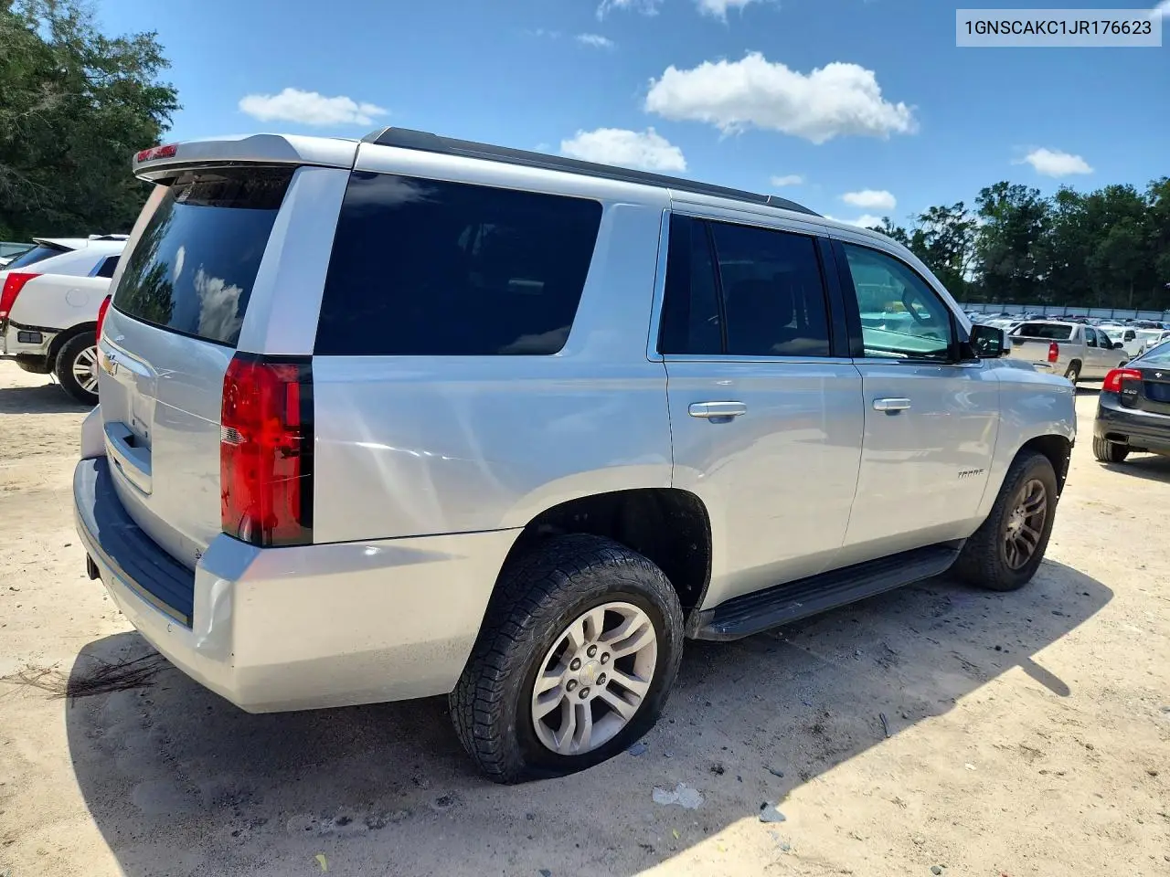 2018 Chevrolet Tahoe C1500 Ls VIN: 1GNSCAKC1JR176623 Lot: 61019346