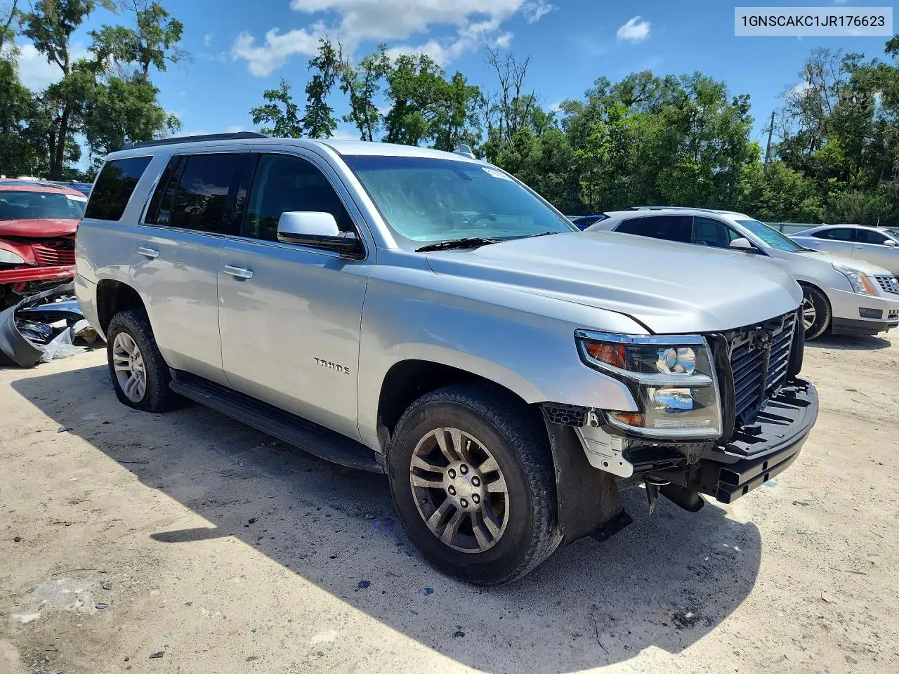 2018 Chevrolet Tahoe C1500 Ls VIN: 1GNSCAKC1JR176623 Lot: 61019346