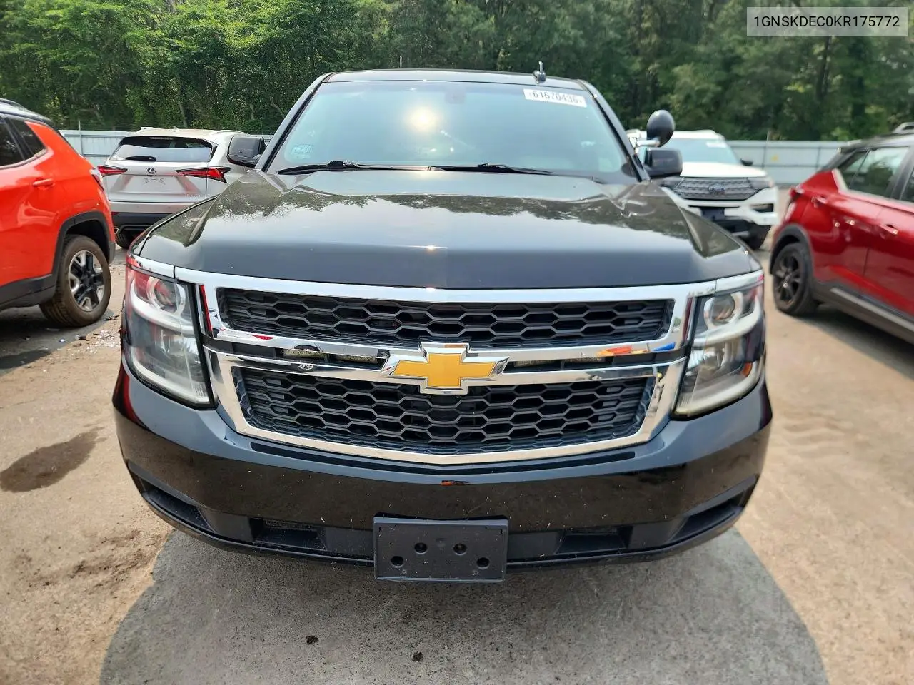 2019 Chevrolet Tahoe Police VIN: 1GNSKDEC0KR175772 Lot: 61670436