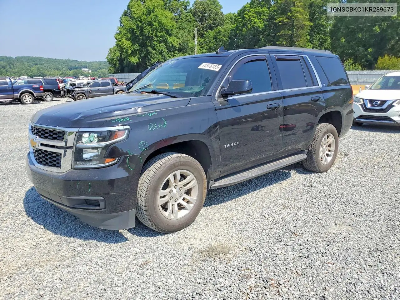 2019 Chevrolet Tahoe C1500 Lt VIN: 1GNSCBKC1KR289673 Lot: 74516135