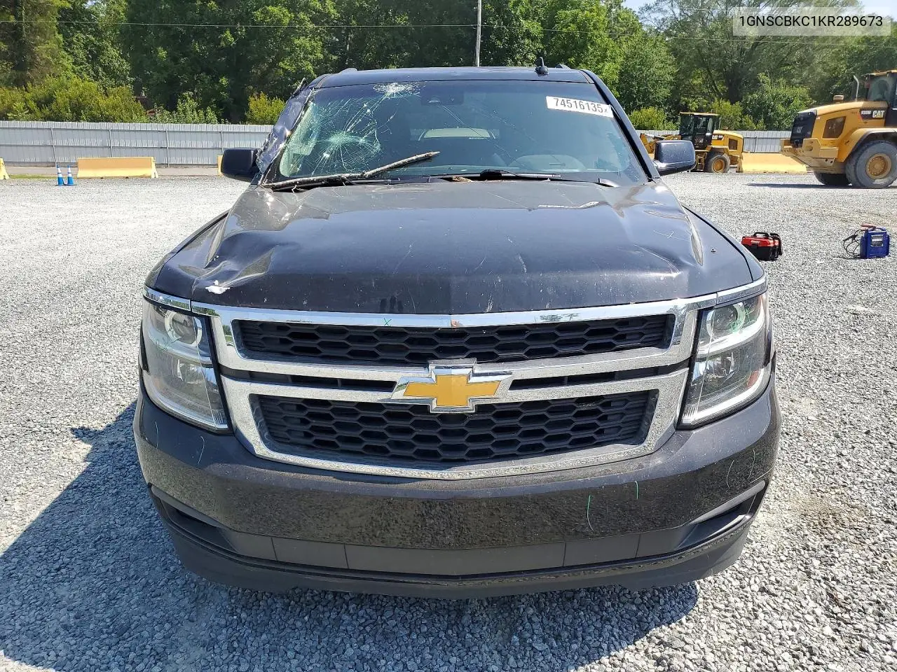 2019 Chevrolet Tahoe C1500 Lt VIN: 1GNSCBKC1KR289673 Lot: 74516135
