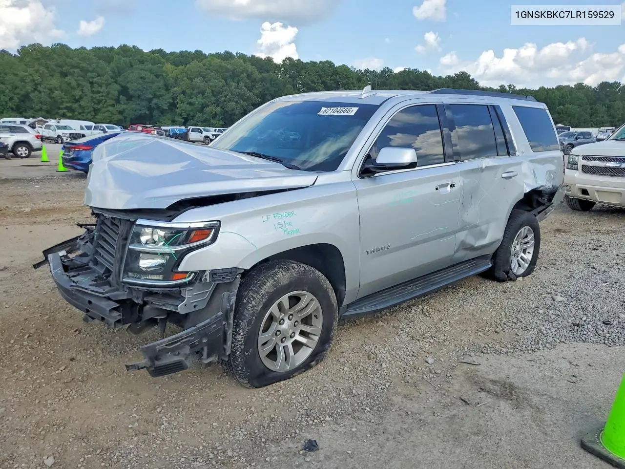 2020 Chevrolet Tahoe K1500 Lt VIN: 1GNSKBKC7LR159529 Lot: 62104666