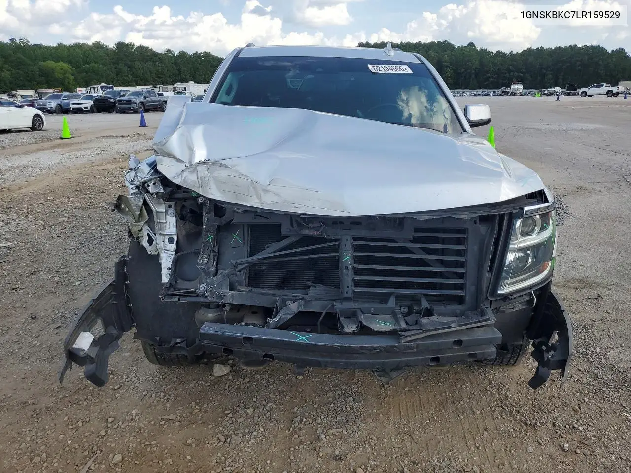 2020 Chevrolet Tahoe K1500 Lt VIN: 1GNSKBKC7LR159529 Lot: 62104666