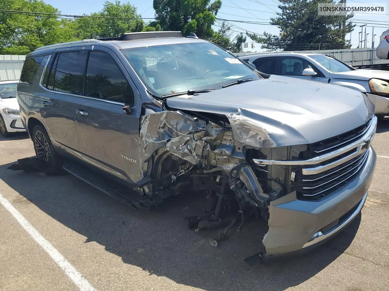 1GNSKNKD5MR399478 2021 Chevrolet Tahoe K1500 Lt