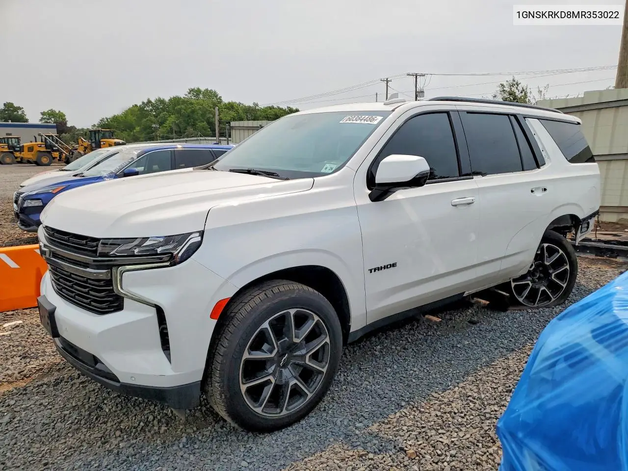 2021 Chevrolet Tahoe K1500 Rst VIN: 1GNSKRKD8MR353022 Lot: 60384486