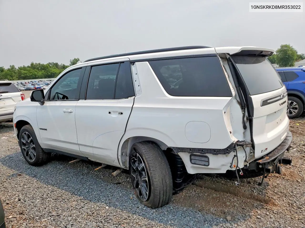 2021 Chevrolet Tahoe K1500 Rst VIN: 1GNSKRKD8MR353022 Lot: 60384486