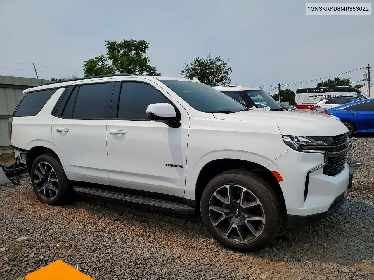 2021 Chevrolet Tahoe K1500 Rst VIN: 1GNSKRKD8MR353022 Lot: 60384486
