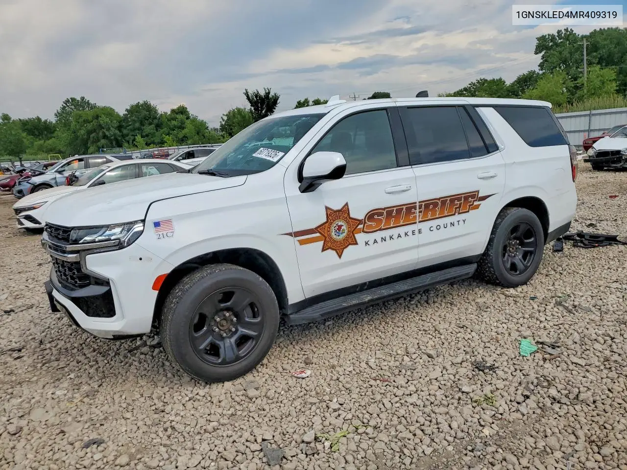 2021 Chevrolet Tahoe K1500 VIN: 1GNSKLED4MR409319 Lot: 60719326