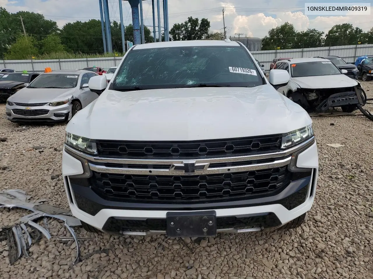 2021 Chevrolet Tahoe K1500 VIN: 1GNSKLED4MR409319 Lot: 60719326