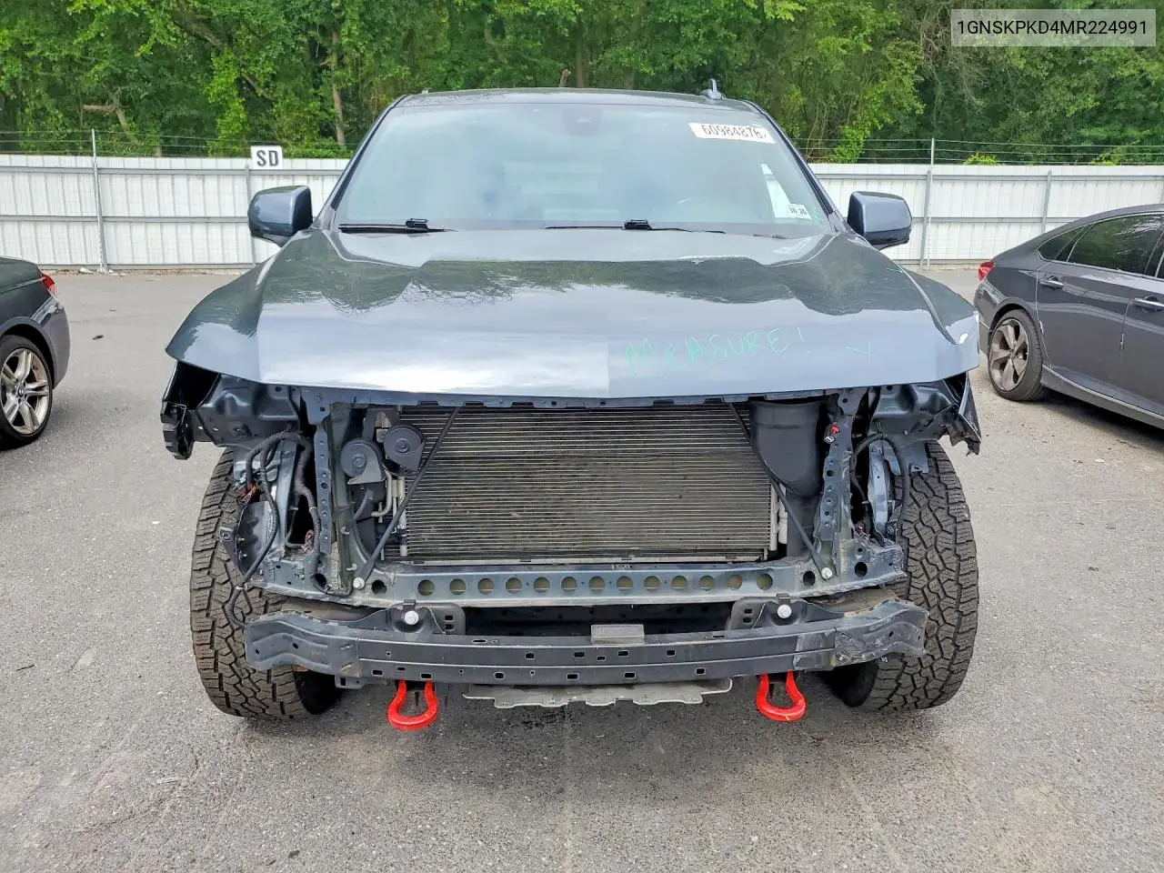 2021 Chevrolet Tahoe K1500 Z71 VIN: 1GNSKPKD4MR224991 Lot: 60984876