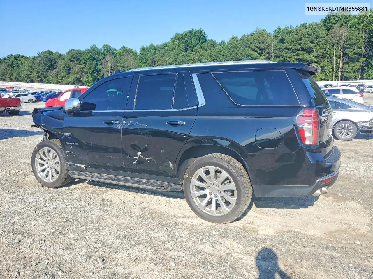 2021 Chevrolet Tahoe K1500 Premier VIN: 1GNSKSKD1MR355881 Lot: 60999276