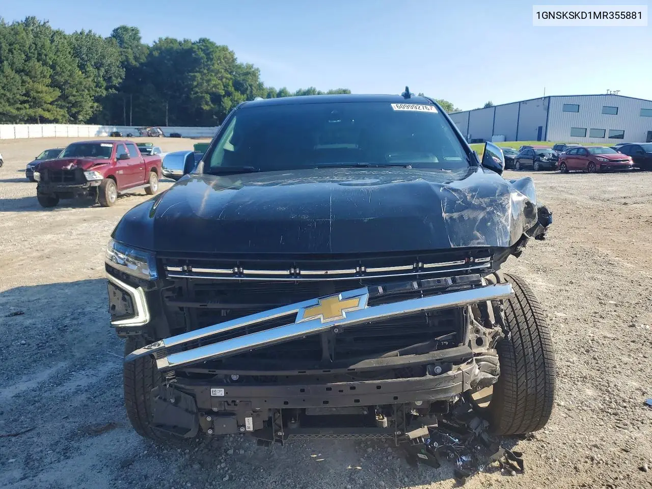 2021 Chevrolet Tahoe K1500 Premier VIN: 1GNSKSKD1MR355881 Lot: 60999276