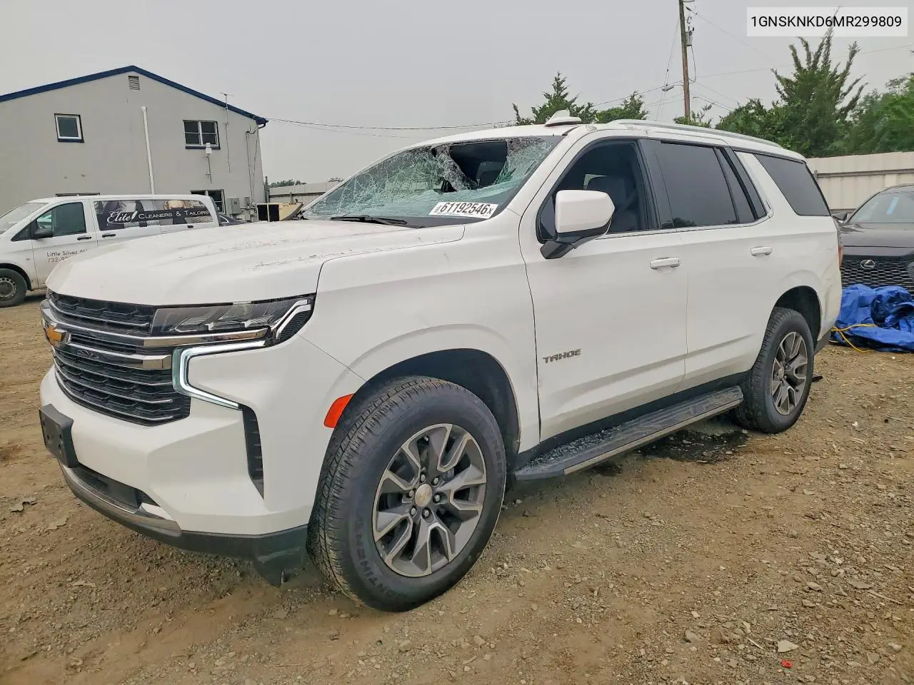 2021 Chevrolet Tahoe K1500 Lt VIN: 1GNSKNKD6MR299809 Lot: 61192546