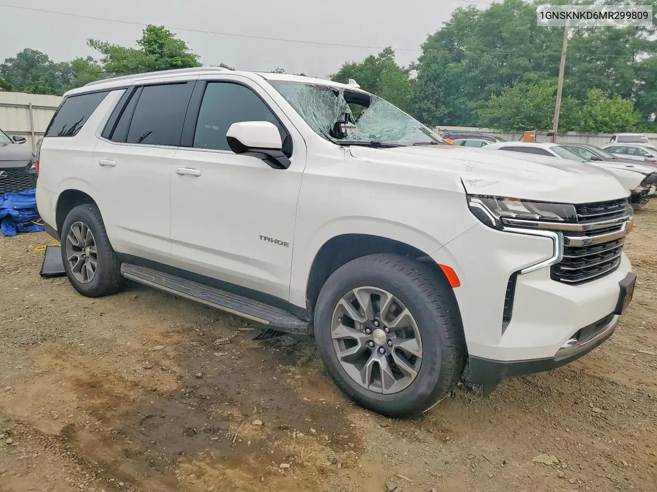 2021 Chevrolet Tahoe K1500 Lt VIN: 1GNSKNKD6MR299809 Lot: 61192546
