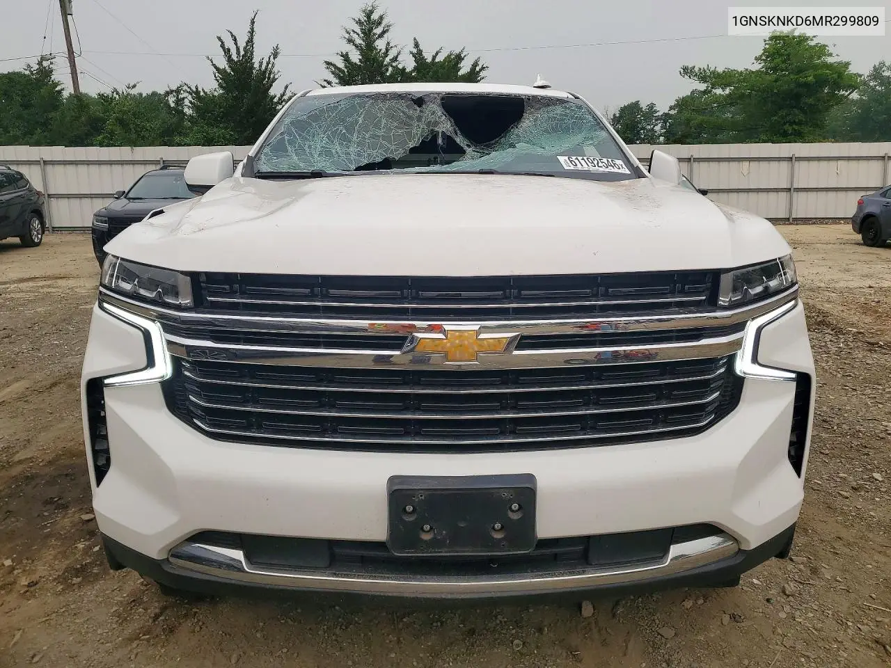 2021 Chevrolet Tahoe K1500 Lt VIN: 1GNSKNKD6MR299809 Lot: 61192546