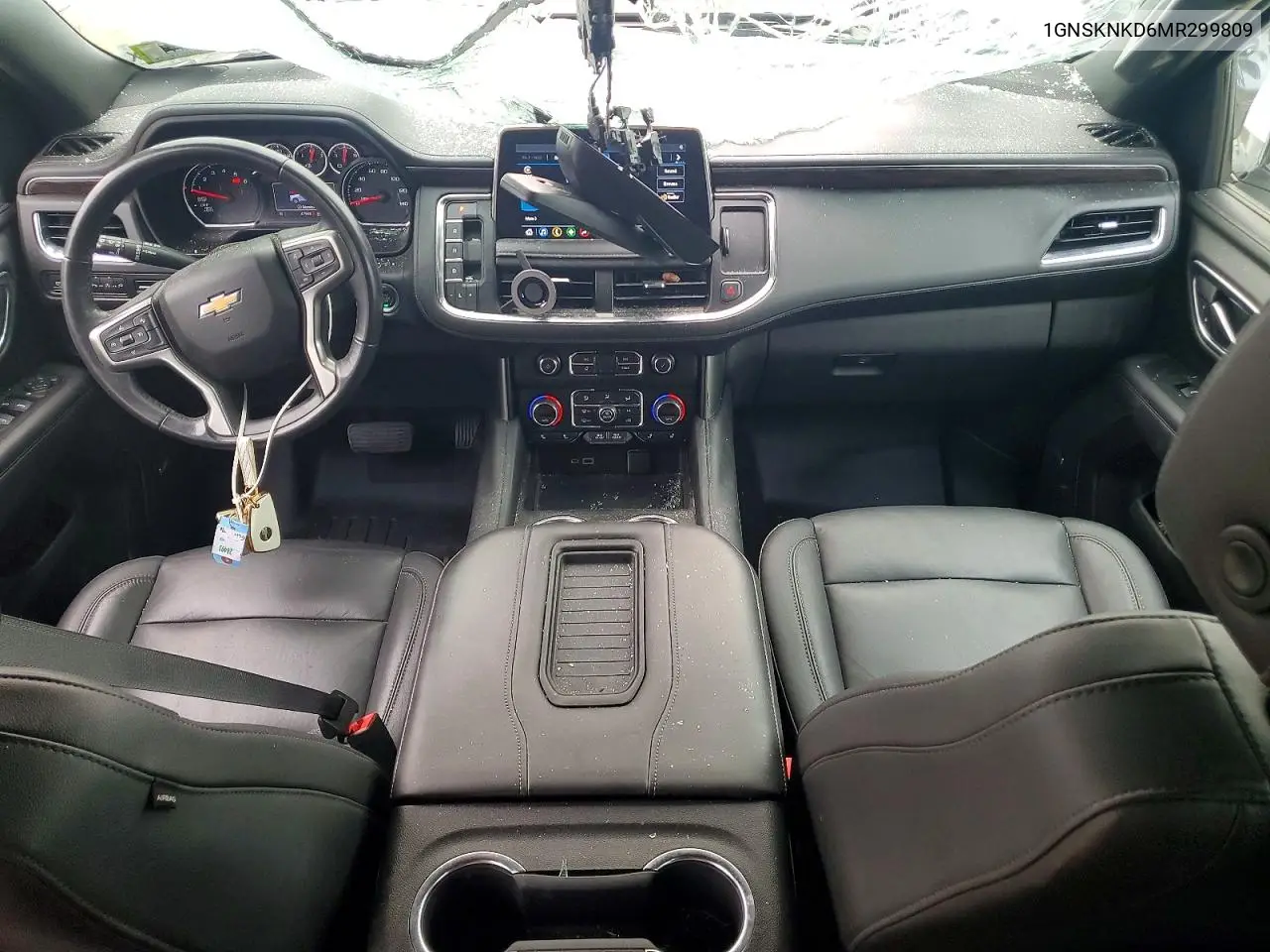 2021 Chevrolet Tahoe K1500 Lt VIN: 1GNSKNKD6MR299809 Lot: 61192546