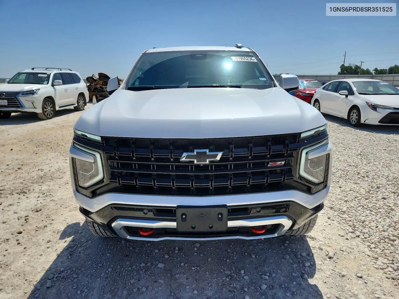 2025 Chevrolet Tahoe K1500 Z71 VIN: 1GNS6PRD8SR351525 Lot: 61905236