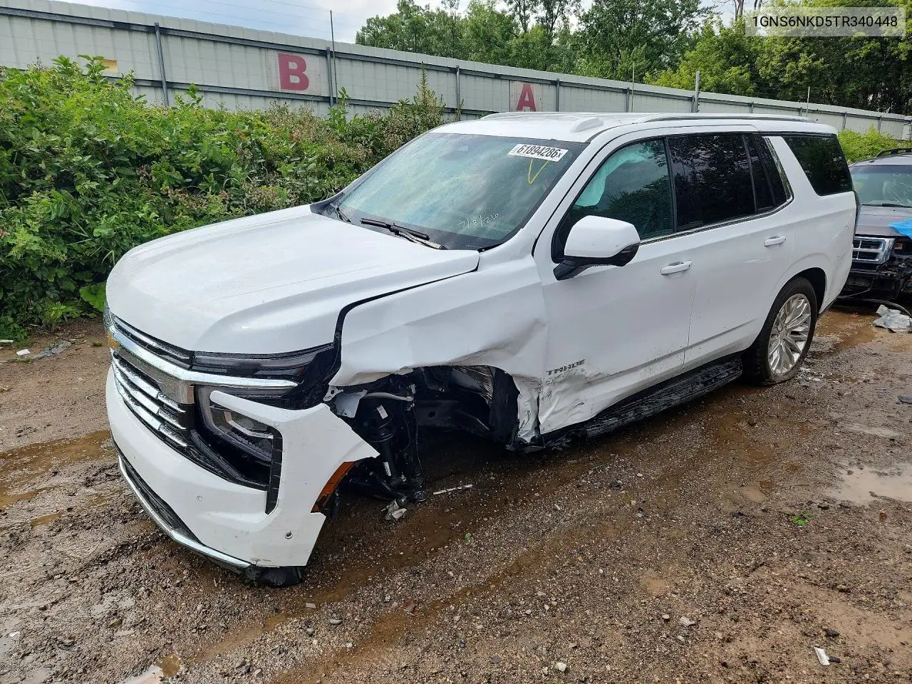 2026 Chevrolet Tahoe K1500 Lt VIN: 1GNS6NKD5TR340448 Lot: 61894286