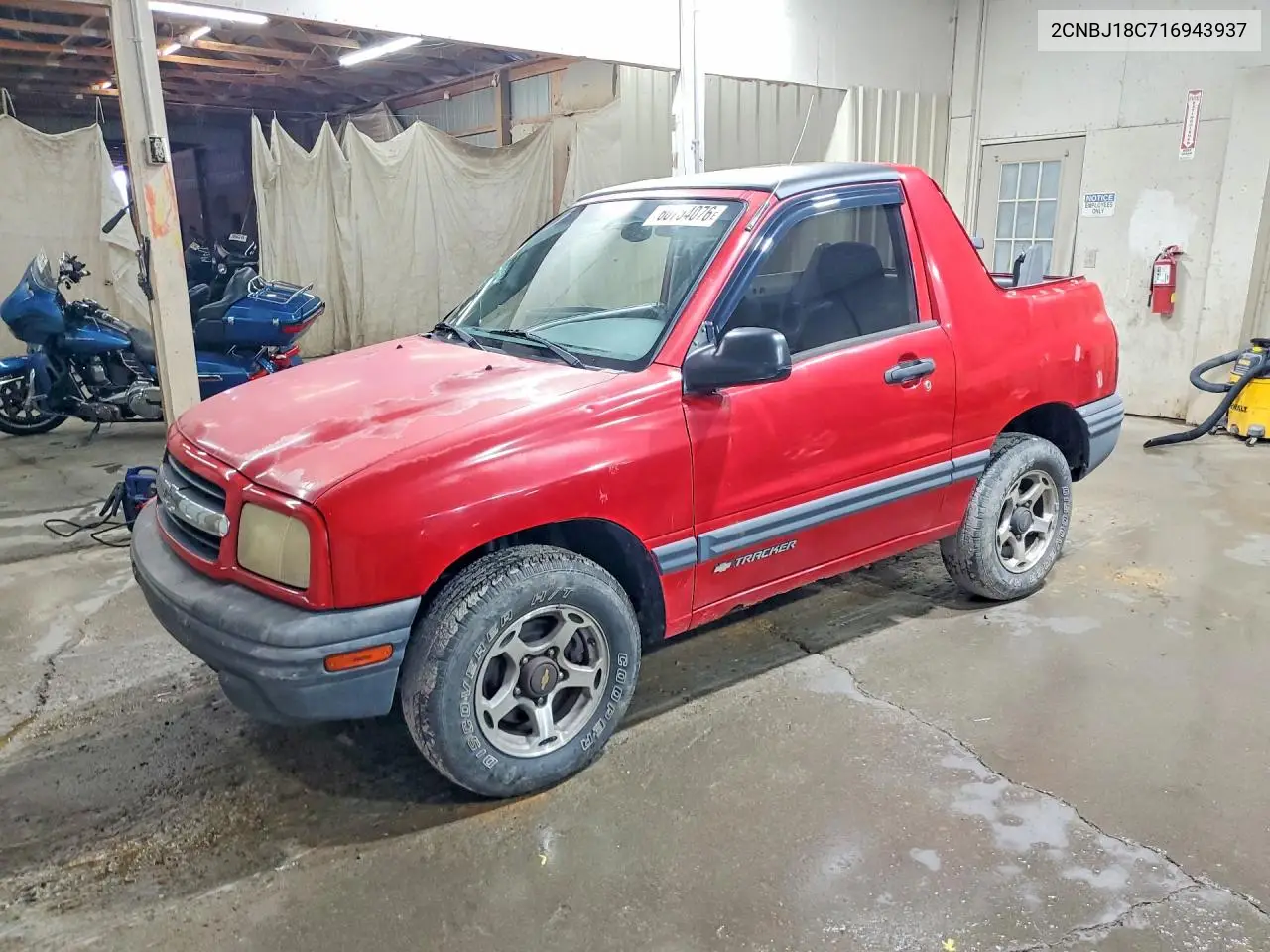 2001 Chevrolet Tracker VIN: 2CNBJ18C716943937 Lot: 60754076