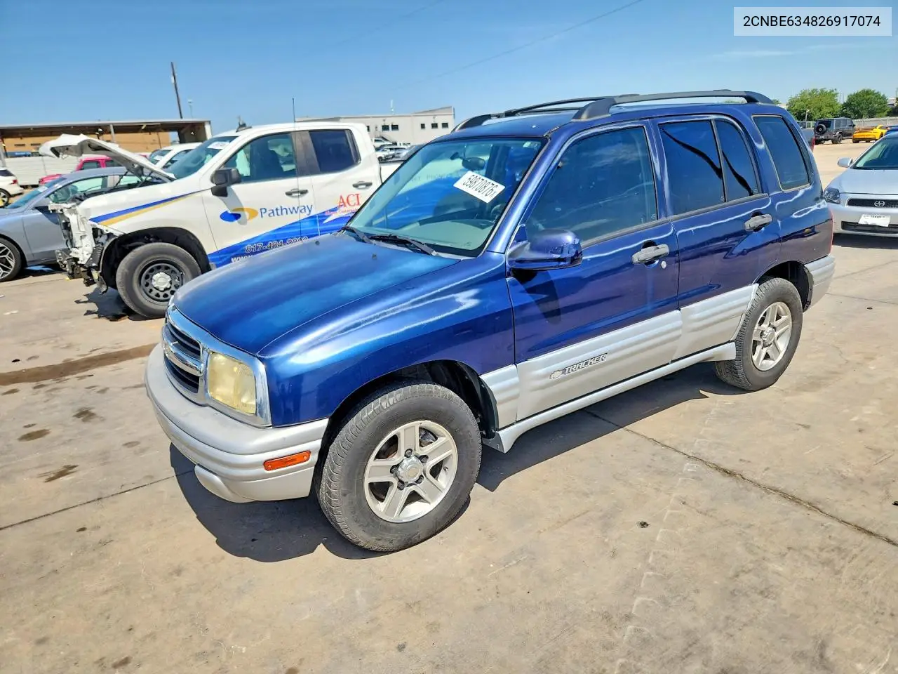 2002 Chevrolet Tracker Lt VIN: 2CNBE634826917074 Lot: 59870876