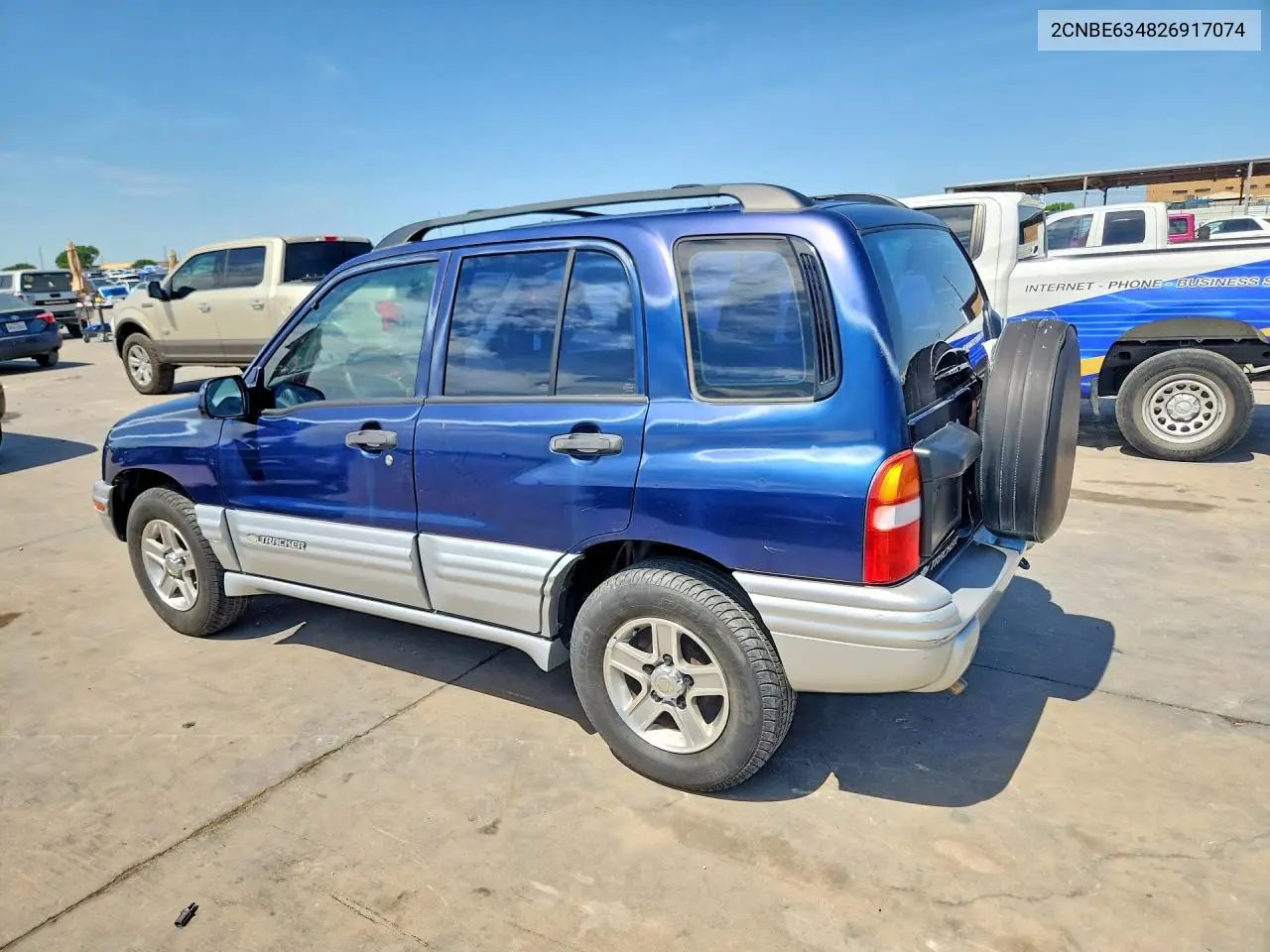 2002 Chevrolet Tracker Lt VIN: 2CNBE634826917074 Lot: 59870876