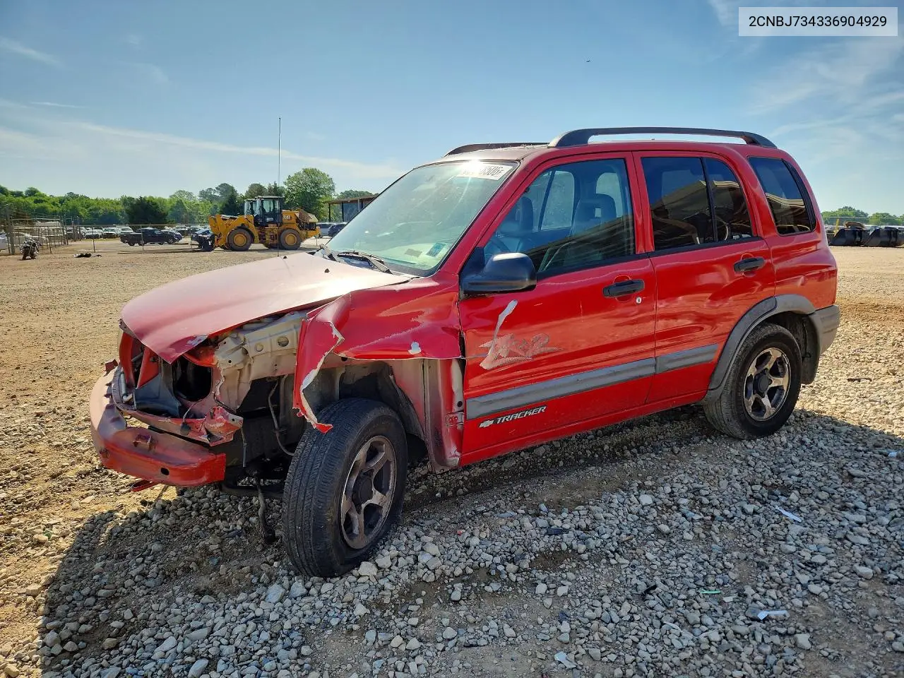 2003 Chevrolet Tracker Zr2 VIN: 2CNBJ734336904929 Lot: 50118506