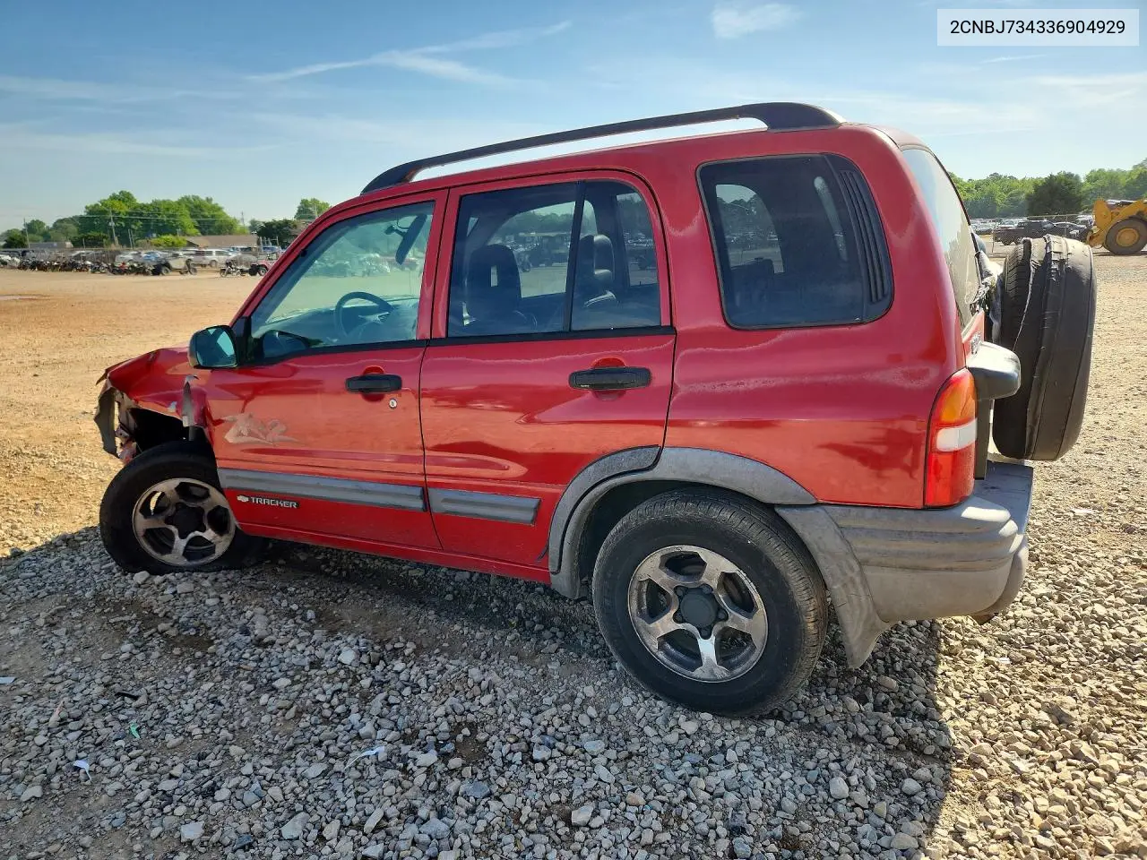 2003 Chevrolet Tracker Zr2 VIN: 2CNBJ734336904929 Lot: 50118506