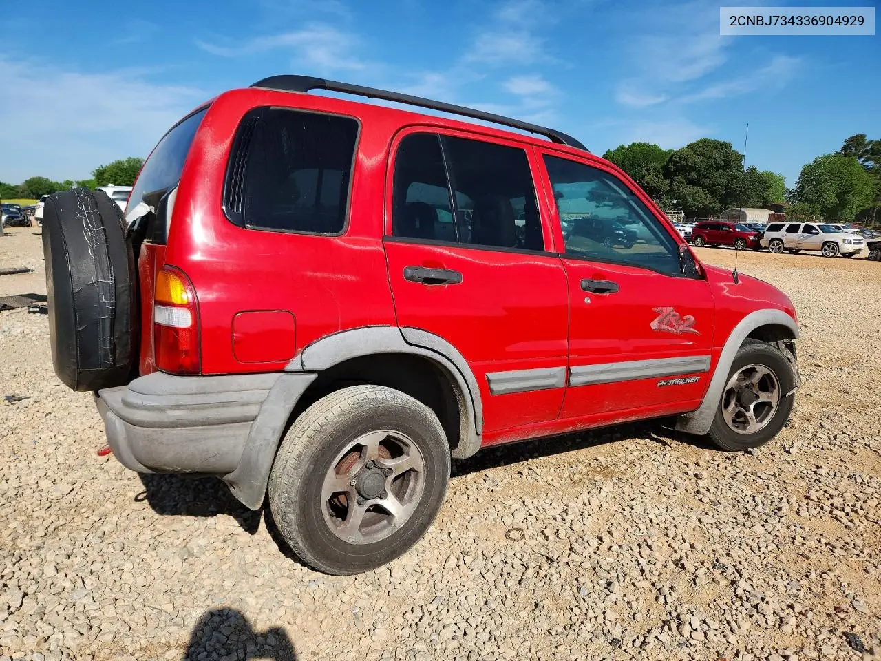 2003 Chevrolet Tracker Zr2 VIN: 2CNBJ734336904929 Lot: 50118506