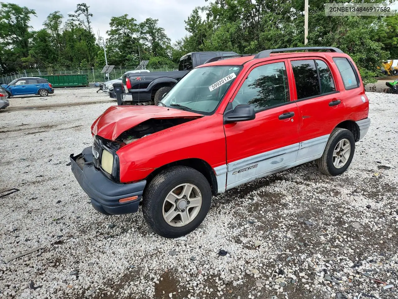 2004 Chevrolet Tracker VIN: 2CNBE134846917582 Lot: 59920176