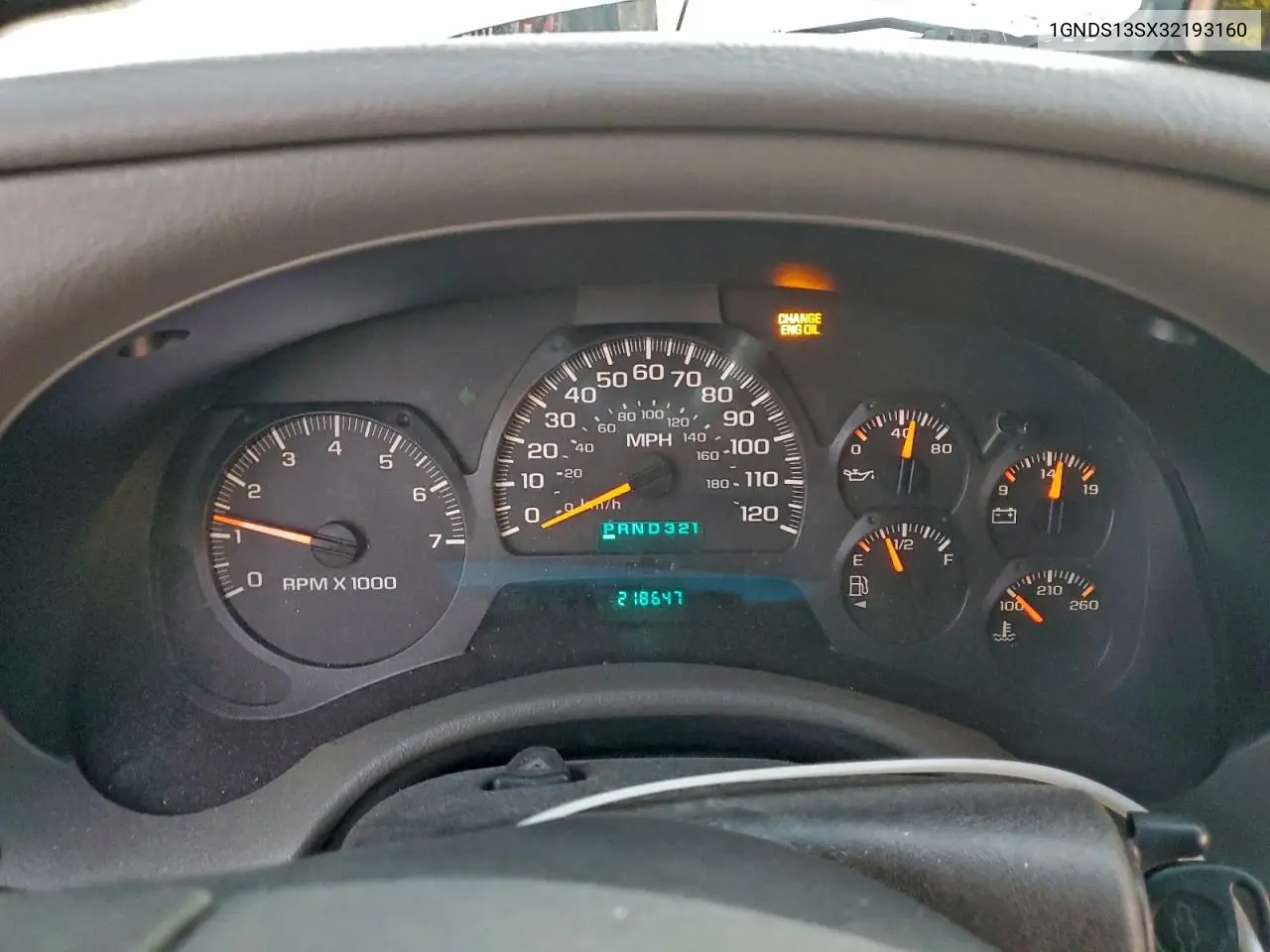1GNDS13SX32193160 2003 Chevrolet Trailblazer