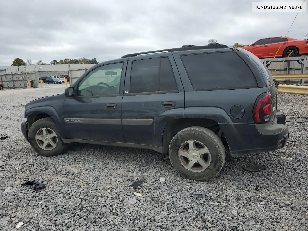 1GNDS13S342198878 2004 Chevrolet Trailblazer Ls