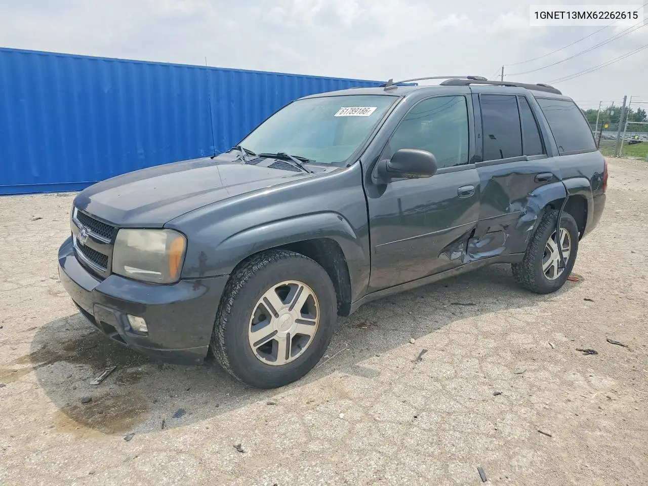 2006 Chevrolet Trailblazer Ls VIN: 1GNET13MX62262615 Lot: 61789186