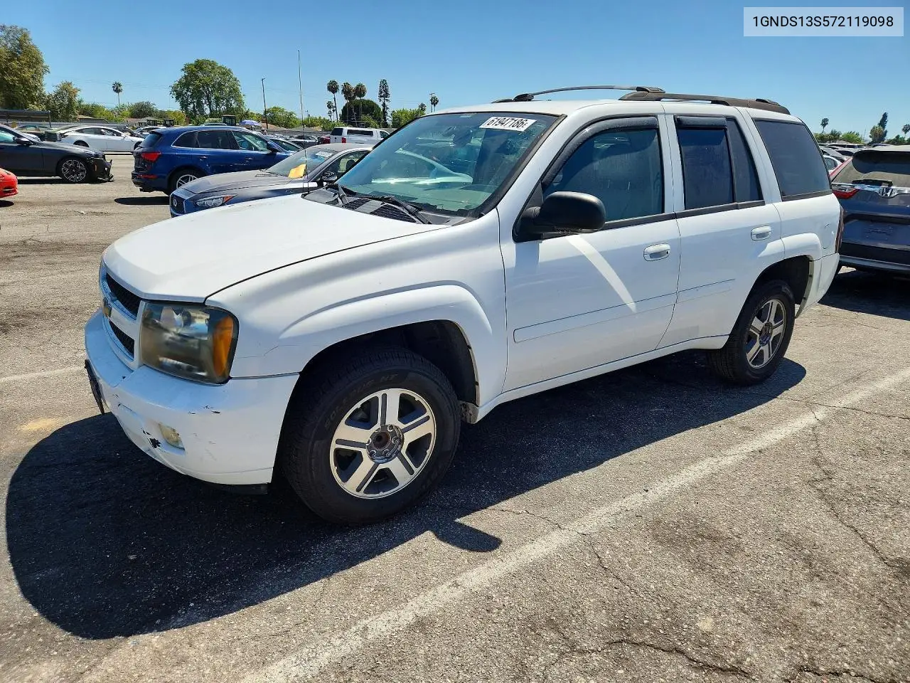 2007 Chevrolet Trailblazer Ls VIN: 1GNDS13S572119098 Lot: 61947186