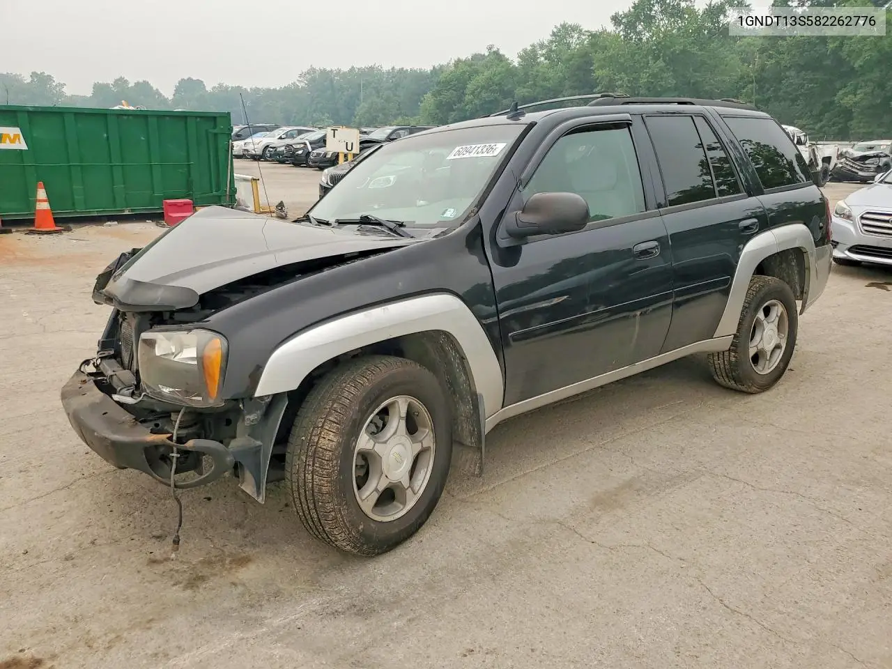 2008 Chevrolet Trailblazer Ls VIN: 1GNDT13S582262776 Lot: 60941336