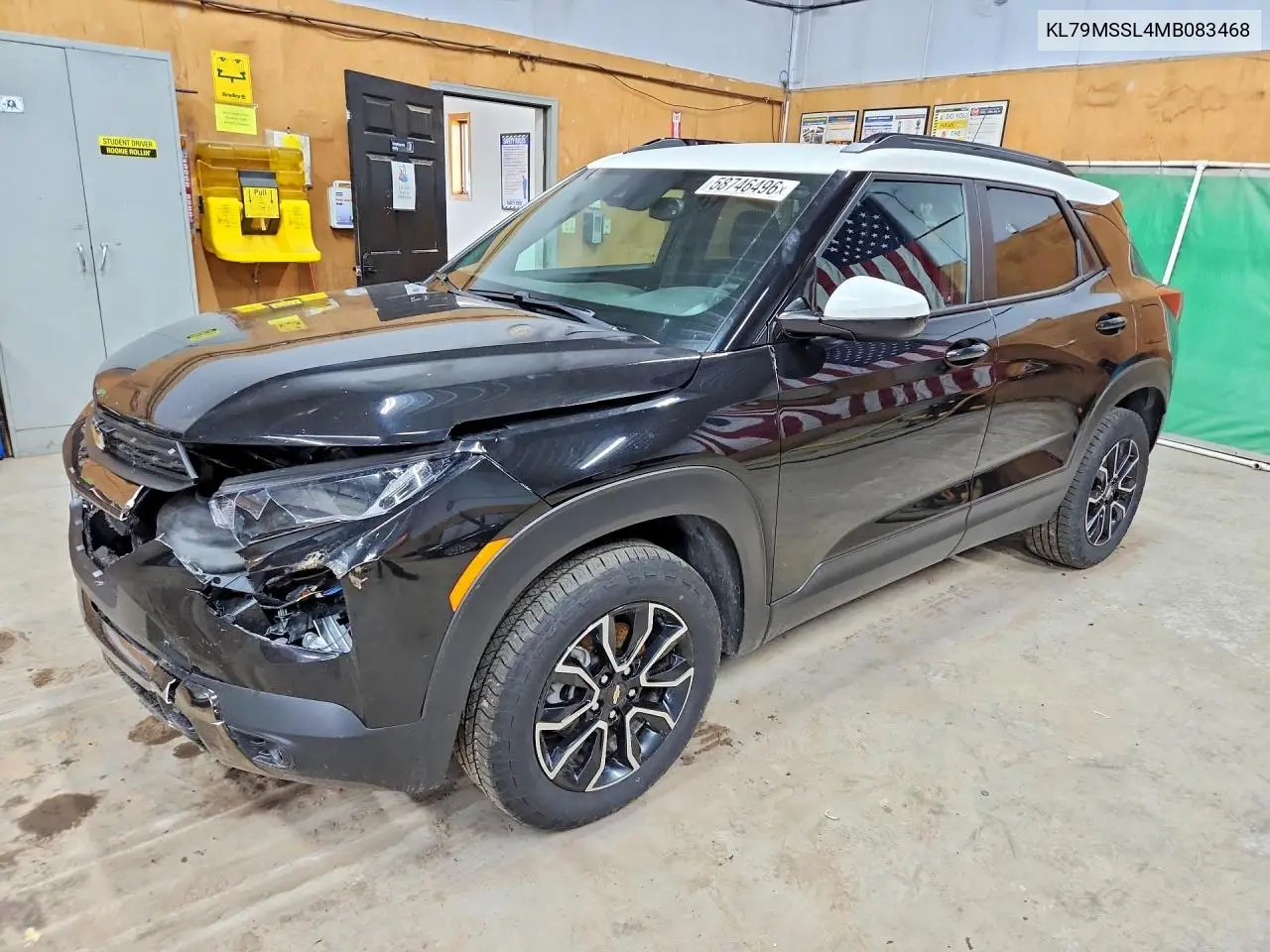 2021 Chevrolet Trailblazer Activ VIN: KL79MSSL4MB083468 Lot: 58746496