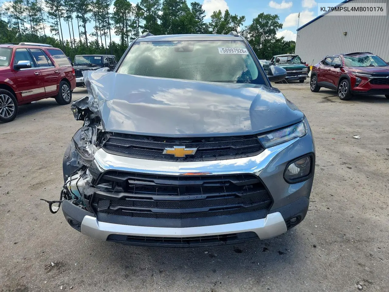 2021 Chevrolet Trailblazer Lt VIN: KL79MPSL4MB010176 Lot: 58997926