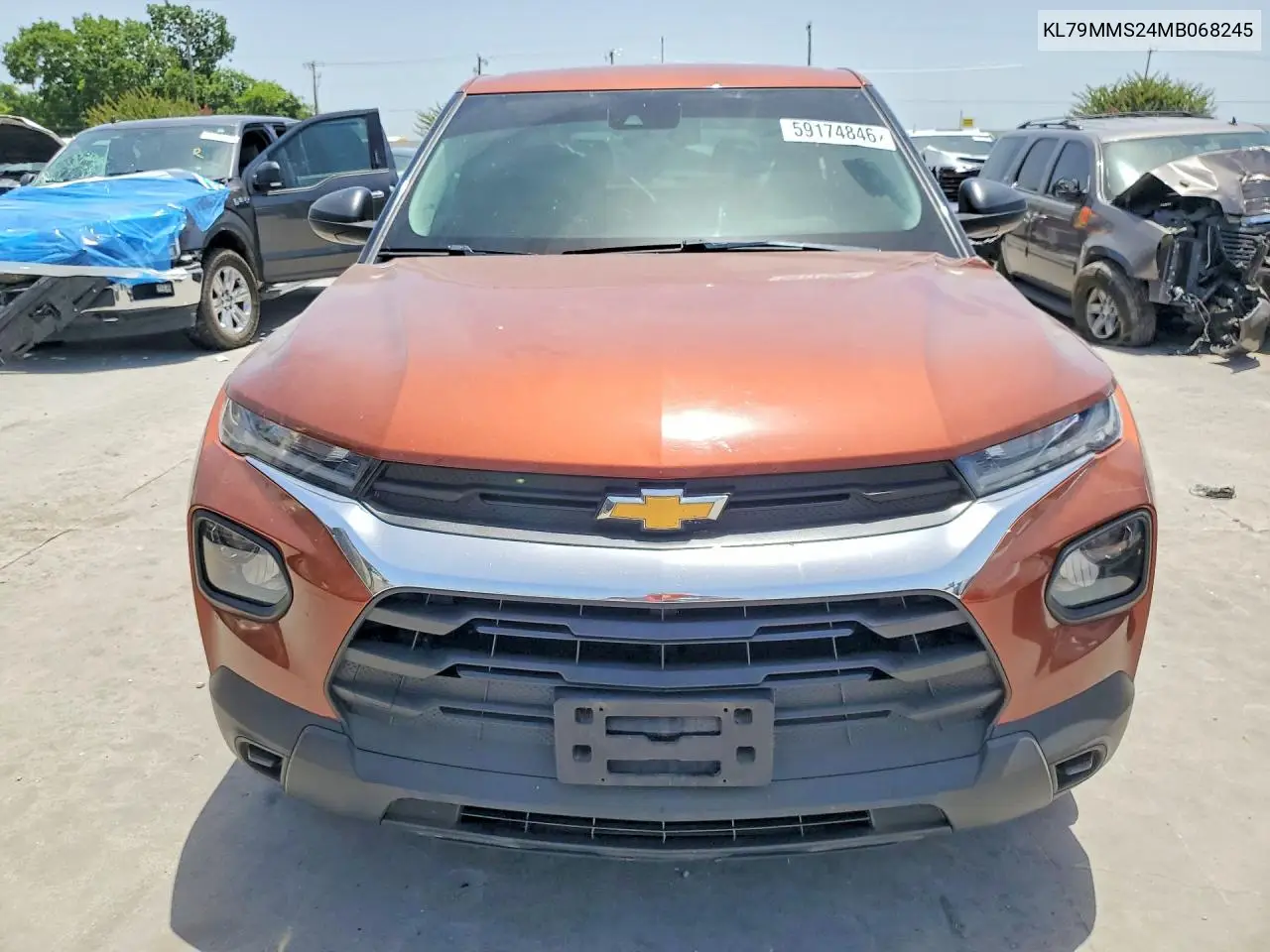 2021 Chevrolet Trailblazer Ls VIN: KL79MMS24MB068245 Lot: 59174846