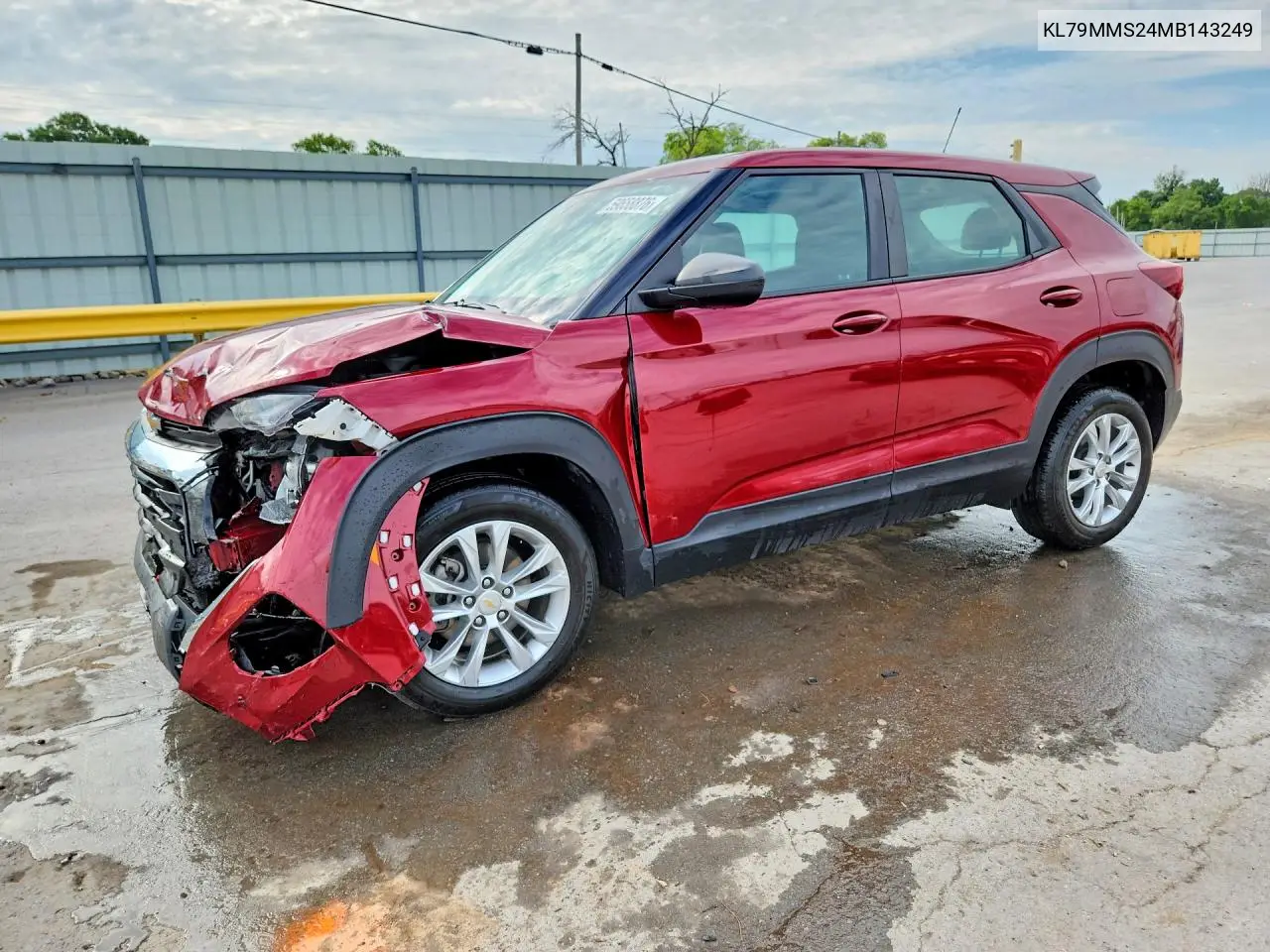 2021 Chevrolet Trailblazer Ls VIN: KL79MMS24MB143249 Lot: 59658876