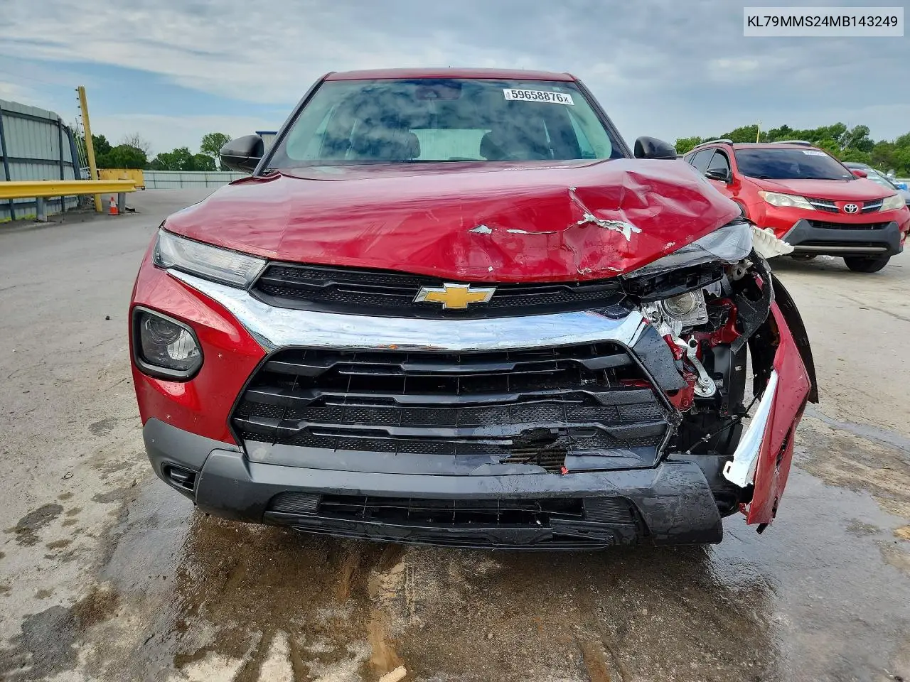 2021 Chevrolet Trailblazer Ls VIN: KL79MMS24MB143249 Lot: 59658876
